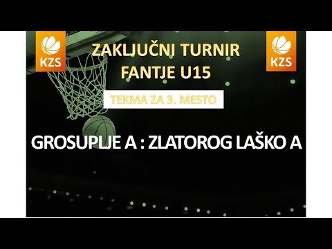 F4MU15 - Grosuplje A : Zlatorog Laško A - za 3. mesto - Sezona 2016/17 - 1/2