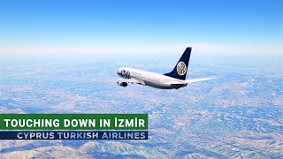 Touchdown in İzmir | Cyprus Turkish Airlines | B737-800 Zibo Mod | #xplane12
