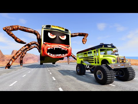 Epic Escape From The Bus Eater (SCP-2086) | Bus VS Bus Eater | BeamNG.Drive