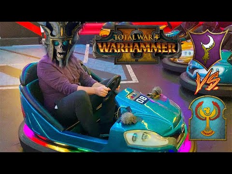 TOMB KINGS BUMPER CARS | Tomb Kings vs Dark Elves - Total War Warhammer 2