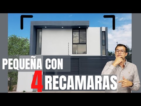 DISEÑO de CASA AMPLIA en Terreno PEQUEÑO