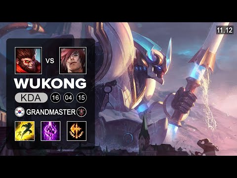 Wukong Top vs Sett - KR Grandmaster Patch 11.12