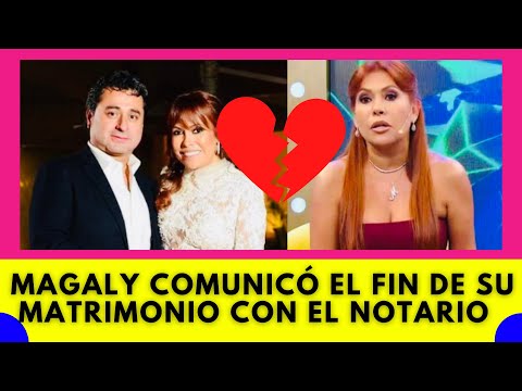 Magaly Medina se separa de su esposo el Notario Alfredo Zambrano 💔