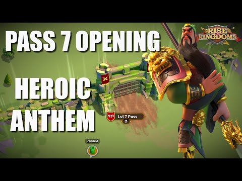 Heroic Anthem pass 7 fortresses went down - city rallies! - Rise of Kingdoms