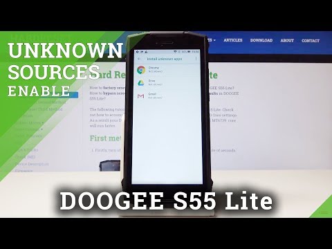 How to Install Apps from Unknown Sources in DOOGEE S55 Lite – Enable Unknown Sources