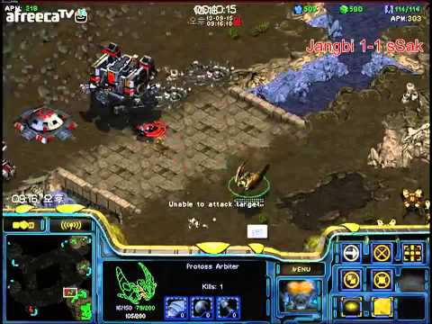 [BW FPVOD]Jangbi v sSak PvT 3Set/Fighting Spirit