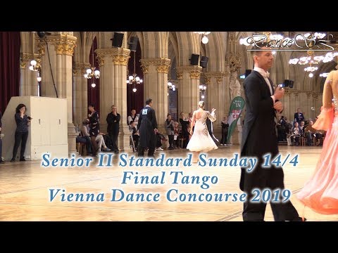 Vienna Dance Concourse 2019 - Senior II Standard Tango Final WDSF - 14 April 2019