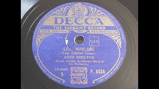 Anne Shelton 'Lili Marlene'  1944 78 rpm