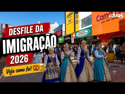 DESFILE DA IMIGRAÇÃO SÃO LEOPOLDO FEST 2026: Veja como foi! 🥨🍻