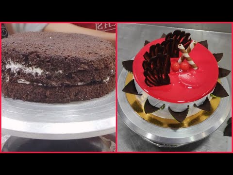 new 1kg chocolate cool 🍰cake garnish decoration//pranathi sri official. 6//
