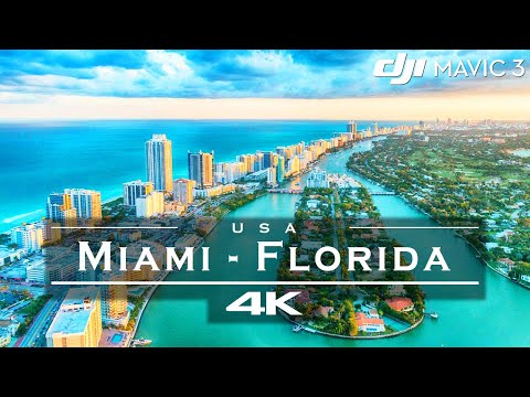 Miami, Florida - USA ???????? - by drone / DJI Mavic 3 [4K]