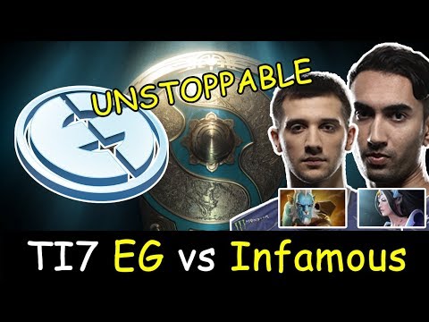 Dota2 The International 2017: Evil Geniuses (Dire) vs Infamous、 (Radiant) highlights