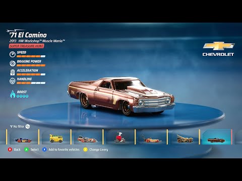 Hot Wheels Unleashed - Quick Race: Freestyle Paradise - '71 El Camino (Super Treasure Hunt)