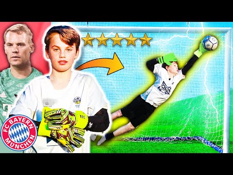 The NEW NEUER CHALLENGES us!! Baby GOALKEEPER PHENOMENON vs FOOTWORK!!