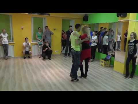 Kizomba Class 19.08.15 at AfroFusion School -  Ilya Subachev, Anna