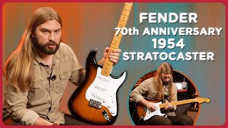 Video thumbnail for Fender Reissues The Original First Year Stratocaster! 70th Anniversary 1954 Stratocaster by Alamo Music Center