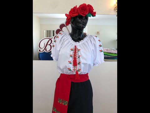 National moldavian blouse J 0390 - video 2