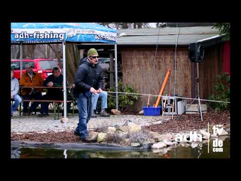 adh-fishing TV Wurfshow mit Christopher Rownes auf der Fliegenfischer Messe