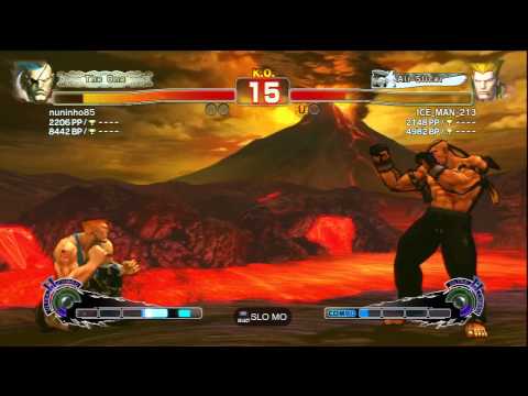 nuninho85 (Sagat) Vs ICE_MAN_213 (Guile) SSF4/AE Ranked Matches - PSN
