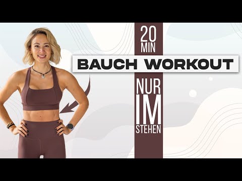 BAUCH WORKOUT nur im STEHEN | 20 Minuten | HIIT WORKOUT