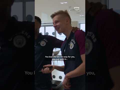 Zinchenko lost a bet with Sterling and his forfeit was so humiliating 🤣