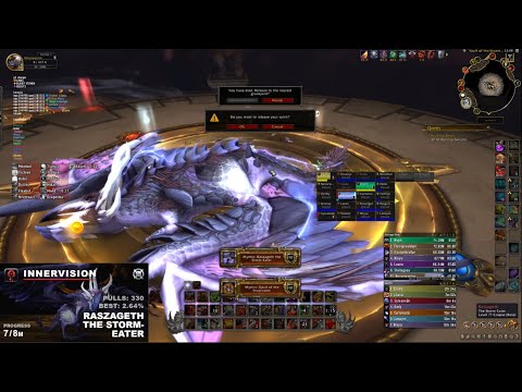 Raszageth the Storm-Eater mythic / Vault of the Incarnates / Prot Warrior PoV / Innervision
