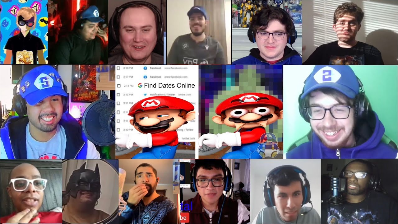 Mario Reacts To SMG4's Browser History Reaction Mashup