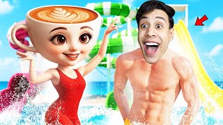 ام كامل فتح اكبر ملاهي مائية مع باليرينا كابتشينو !! ???????? ( النادي الاجتماعي )????