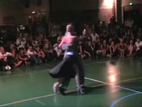  Matteo Panero  and  Patricia Hilliges  are  dancing  to  the  tango  "  Corazon  "