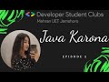 DSC MUET Online Workshop - Java Karona 4/5