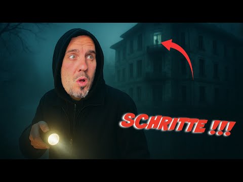 Lost place by the lake 🔦 Footsteps above us! Who's in the hotel? 😱