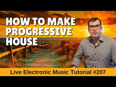 How to make Progressive House Grooves + Logic Pro X Template | Live Electronic Music Tutorial #207