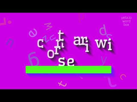 How to say "contrariwise"! (High Quality Voices)