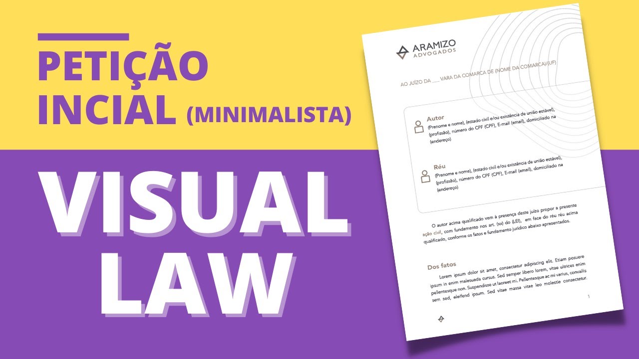 Criando uma petição inicial com Visual Law - Formatação Visual Law