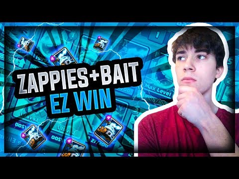 12-0 WITH ZAPPIES?? New Meta Bait Deck - Clash Royale