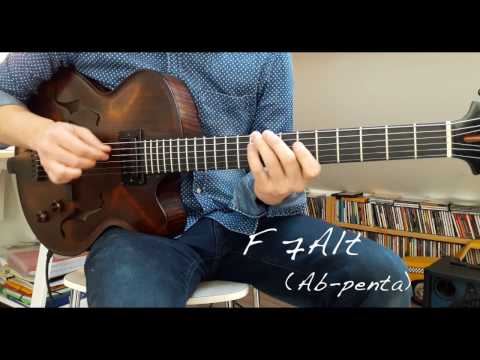 Jazz Guitar Mini Lesson # 12 - Pentatonic approach to a II V I