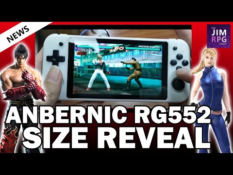 ANBERNIC RG552 Size and Screen Reveal! RG351P vs RG552 Comparison, Performance and more!