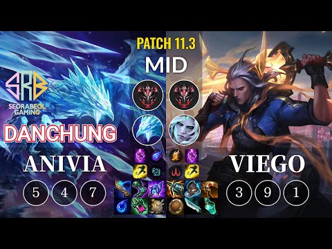 SRB Danchung Anivia vs Viego Mid - KR Patch 11.3