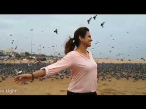 Actress Ramya Pandian @Marina Beach #tamiltubelight #ramya #pandian #vijaytv #cook #cooking