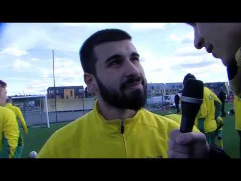 Ilveksen maalivahti Mika Hilander sekä keskikenttämiehet Ibrahim Köse ja Tomi Petrescu