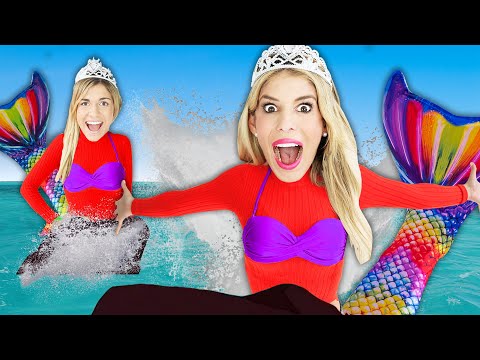 Mermaid Twins for 24 Hour Challenge! Winner Opens New Surprise Mystery Gift From Game Master!