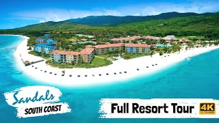 Sandals South Coast, Jamaica | Full Resort Walkthrough Tour & Review 4K | All Public Spaces! | 2021