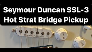 Video thumbnail for Review of the Seymour Duncan SSL-3 Hot Strat Bridge Pickup in a Squier Classic Vibe 60s Stratocaster by Jonathan Calhoun