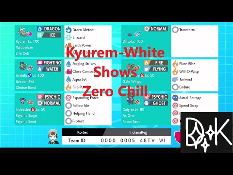 Kyurem-White Shows Zero Chill: VGC Pokémon Series 12 online Wi-Fi Battles W/ Team Rental Code