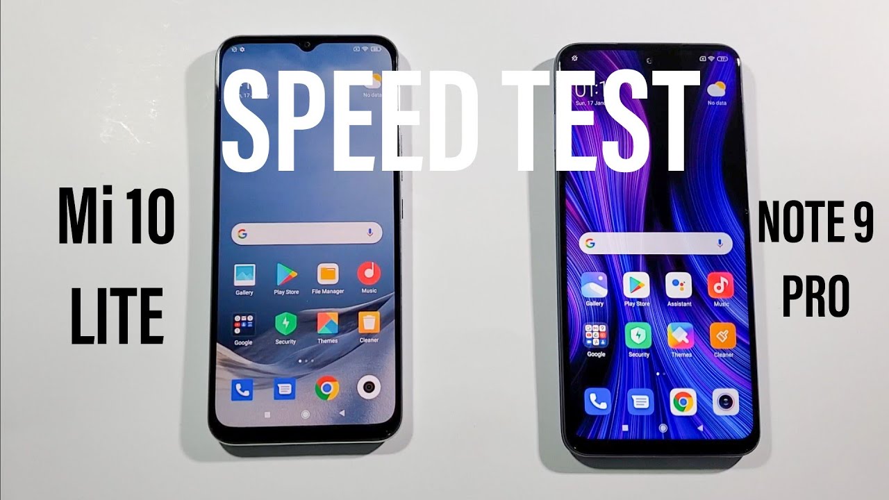 Mi 10 Lite vs Note 9 Pro Comparison Speed Test