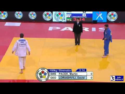 Judo 2013 Grand Slam Paris: Pacek (SWE) - Loriashvili (GEO) [-100kg]
