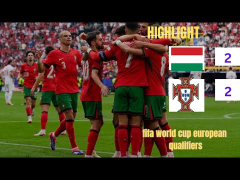 portugal vs hunagry 2-2 highlite fifa world cup european qualifiers 2026 #portugal#cristiano#hunagry