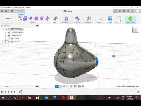 Create Form on Fusion 360 Part 2