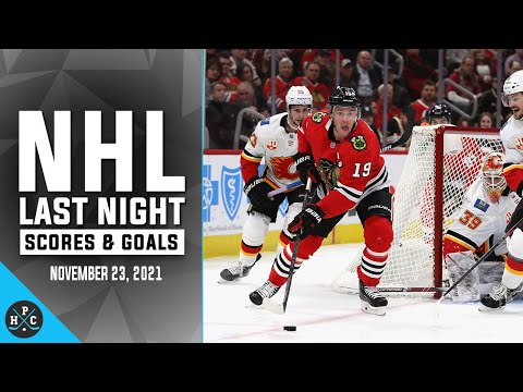 NHL Last Night: All 16 Goals and Scores on November 23, 2021