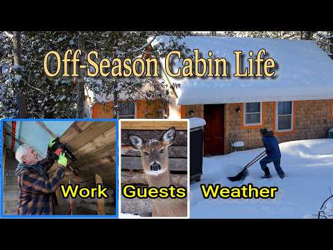 Off-Season Cabin Life: Work, Guests and Weather